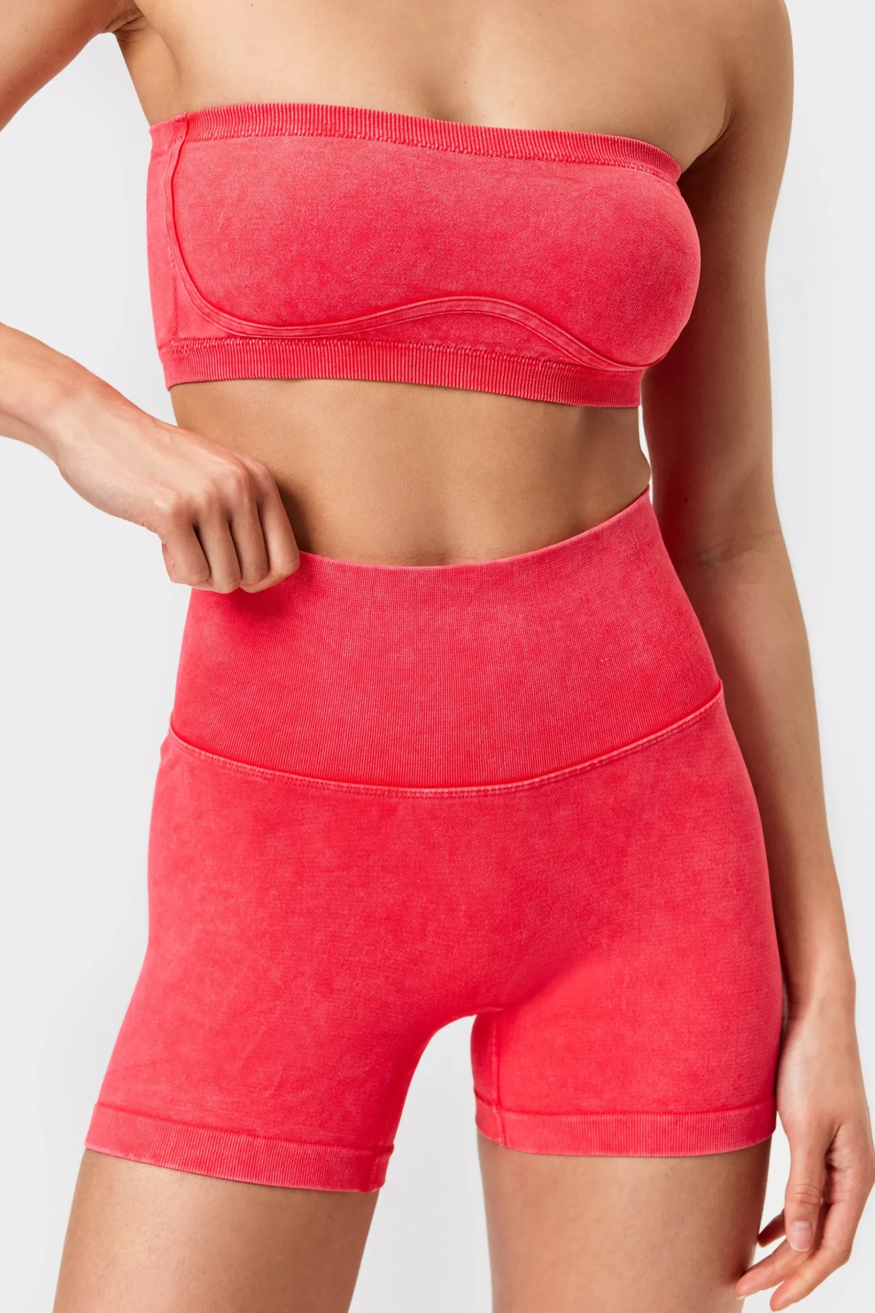 Outlet STRONGER Contouring Seamless Bandeau Hot Summer Red