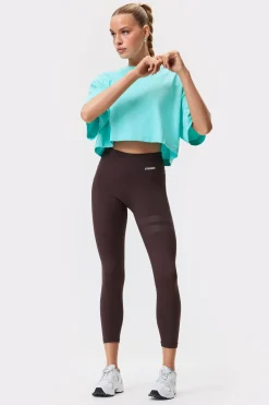 Outlet STRONGER Cropped T-shirt Aruba Blue