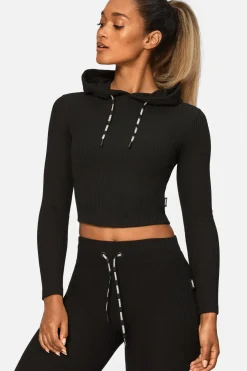 Fashion STRONGER Cush Cropped Hoodie Black