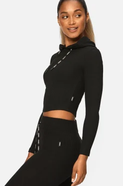 Fashion STRONGER Cush Cropped Hoodie Black