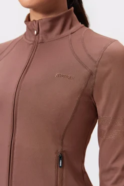 Best STRONGER Figure Zip Jas Nutmeg