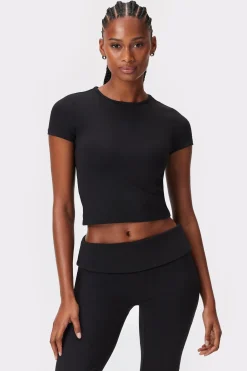 Clearance STRONGER Jersey Crew Neck T-shirt Black