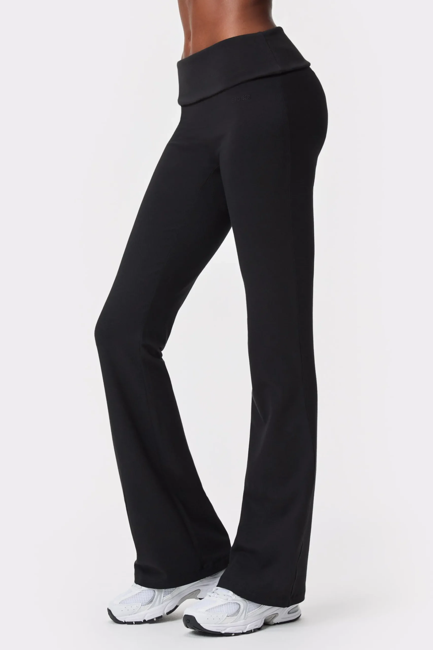 Online STRONGER Jersey Flared Legging Black