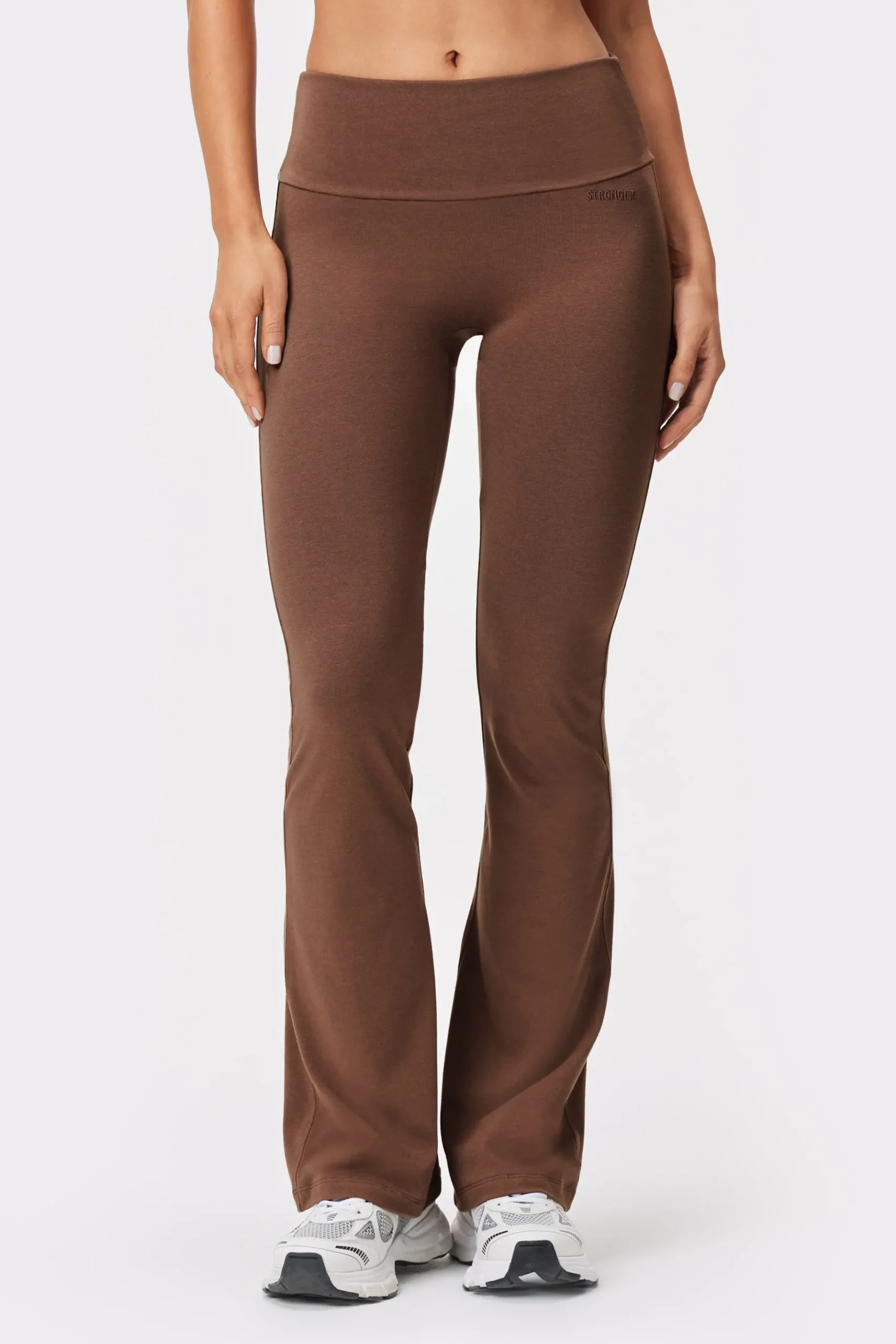 New STRONGER Jersey Flared Legging Cappuccino