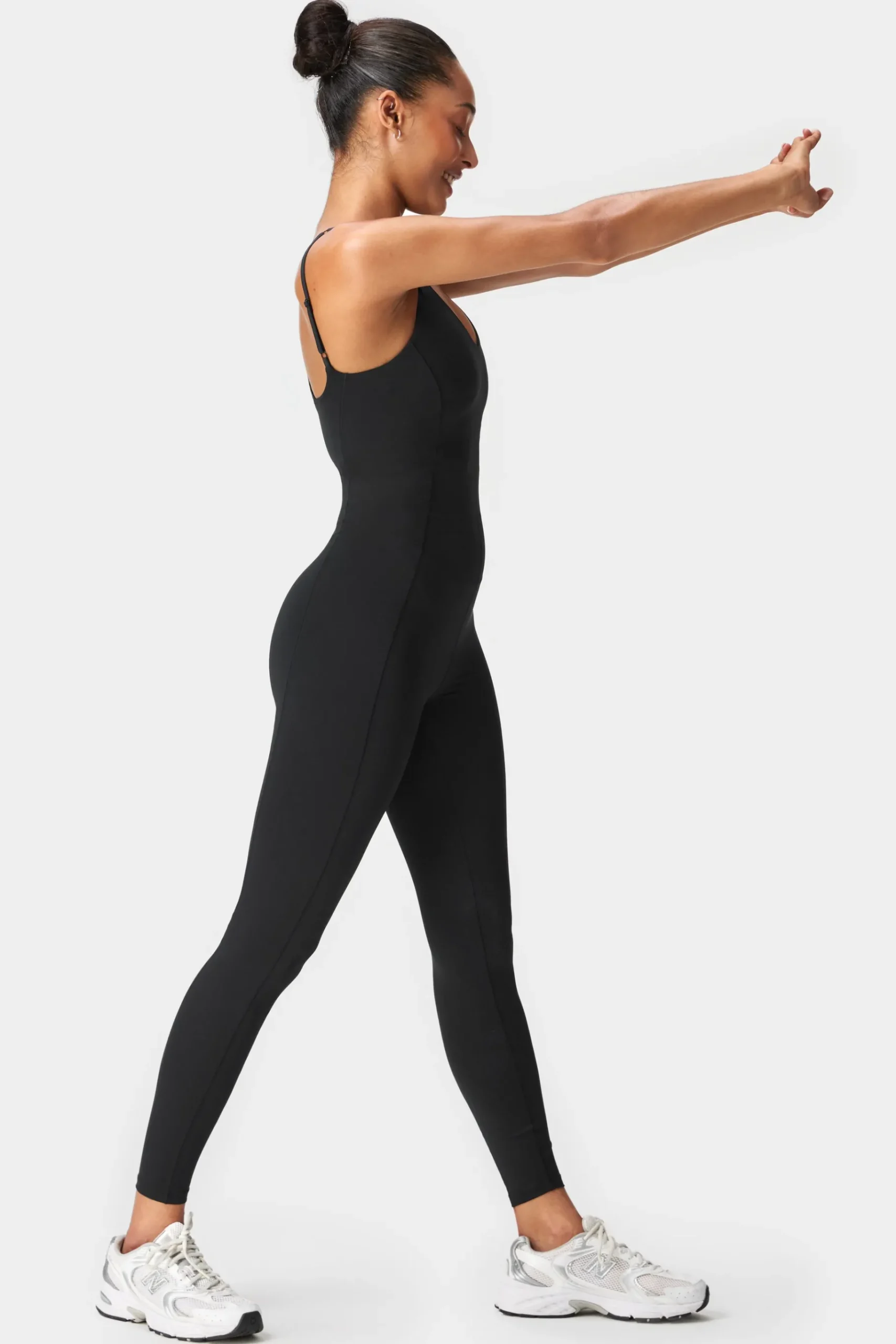 Discount STRONGER Lift Shaping Pocket Jumpsuit Black