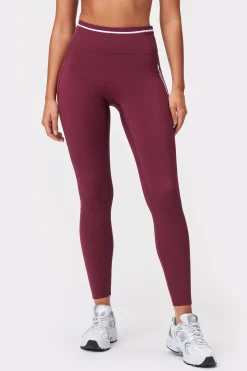 Discount STRONGER Logo Pocket Leggings Maroon Banner
