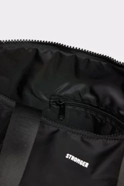 Fashion STRONGER Nylon Tote Bag Black