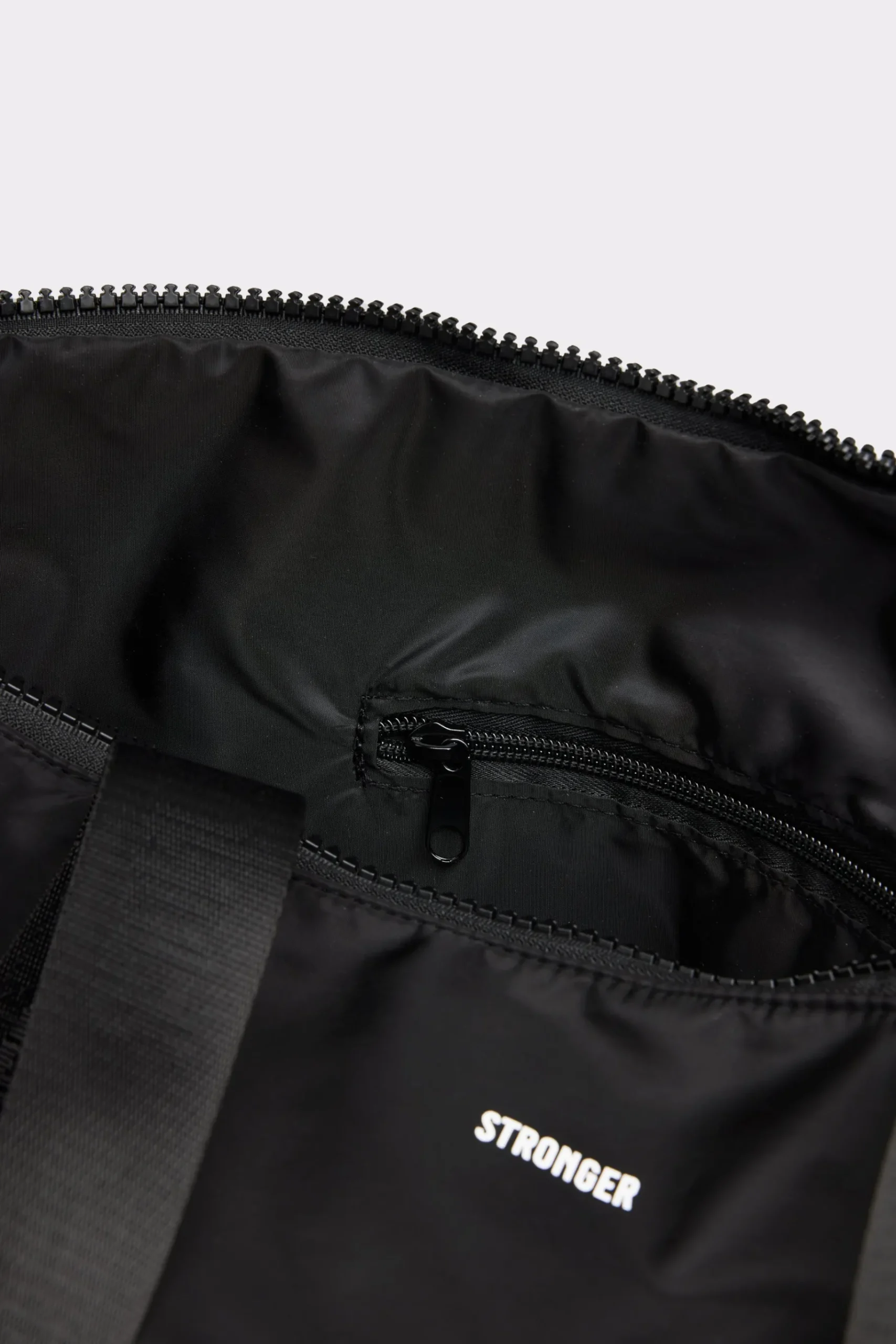 Fashion STRONGER Nylon Tote Bag Black