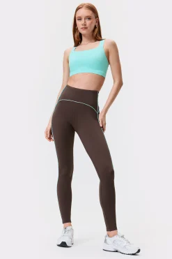 Outlet STRONGER Piping Legging Black Coffee