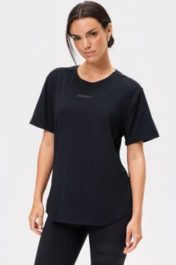 Discount STRONGER Relaxed T-shirt Black