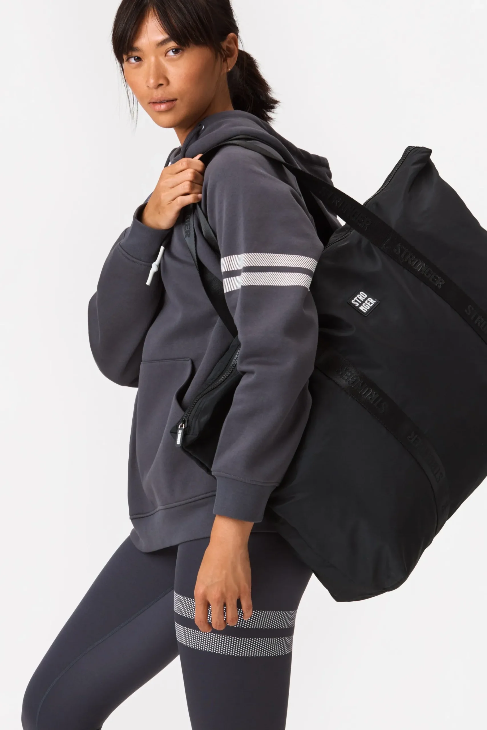 Hot STRONGER Reload Tote Bag Black