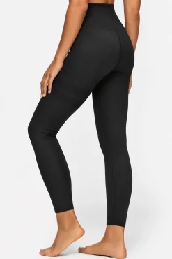Hot STRONGER Rib Seamless Legging Black