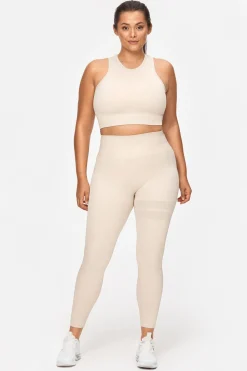 Fashion STRONGER Rib Seamless Legging Rainy Day