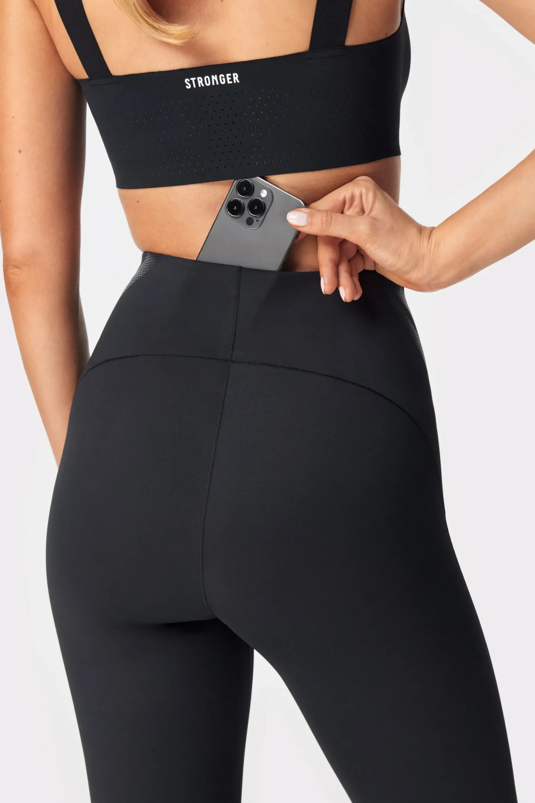 Outlet STRONGER Signature Compression Legging Black