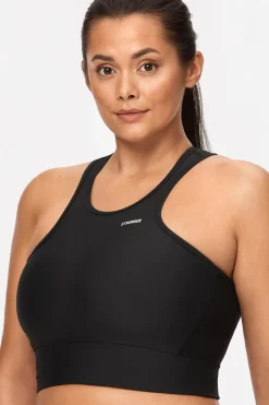 Hot STRONGER Signature Crop Top Black