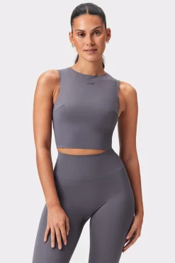 Hot STRONGER Sleek Crop Top Volcanic Glass