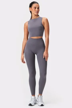 Hot STRONGER Sleek Crop Top Volcanic Glass
