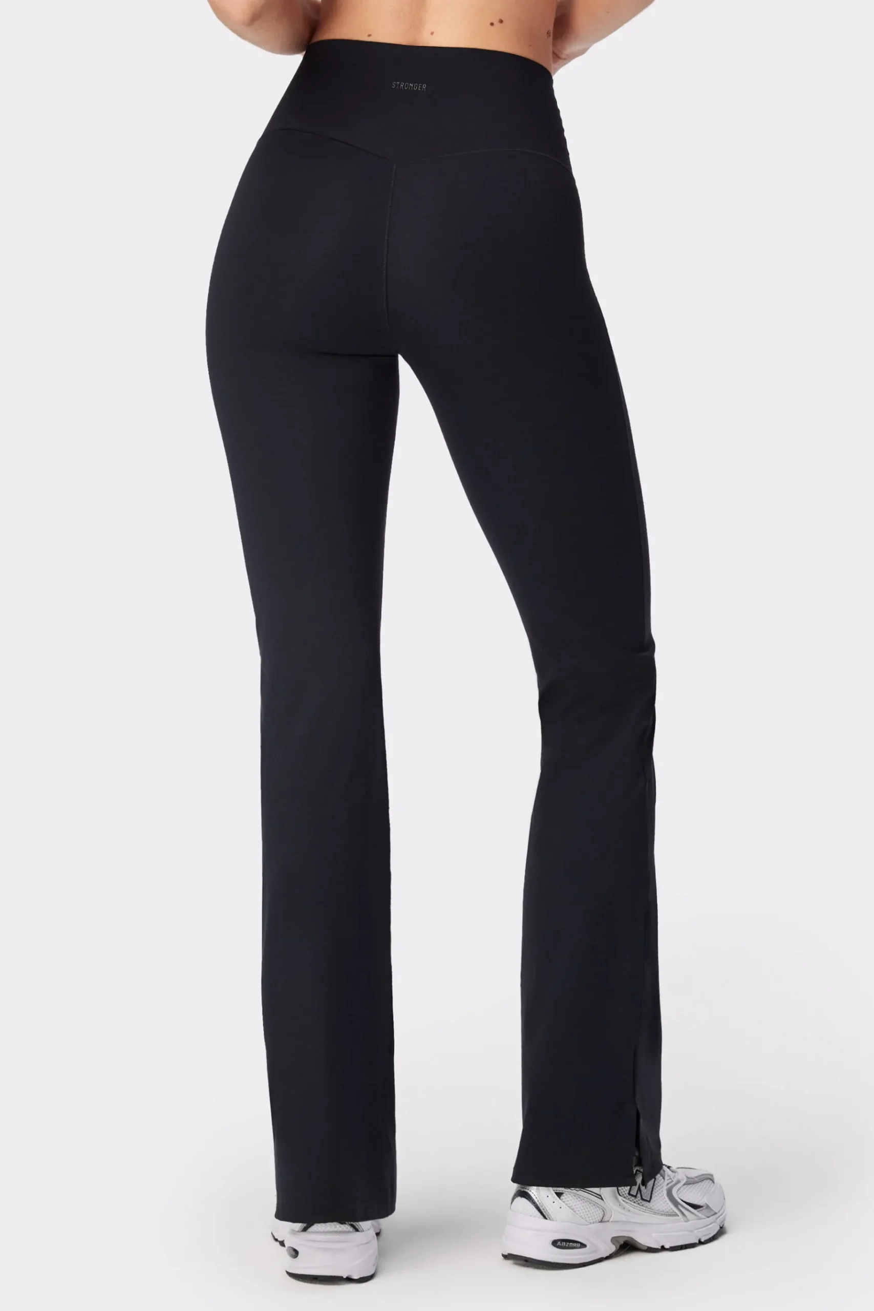 New STRONGER Sleek Flared Legging Black