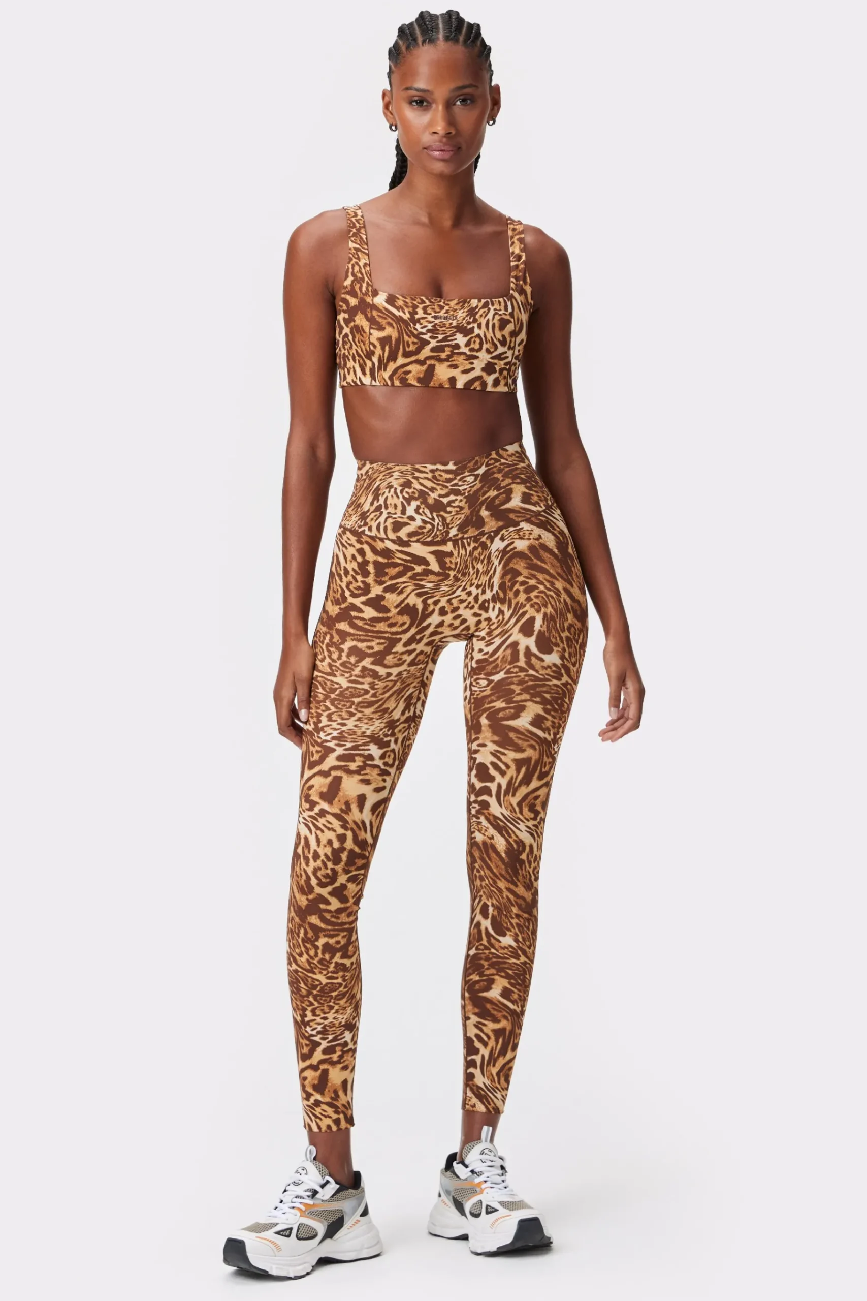 Sale STRONGER Sleek Legging Distorted Leopard Print