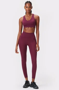 Fashion STRONGER Sleek Sport bh Maroon Banner