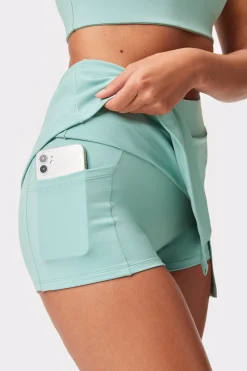 Outlet STRONGER Soft Court Skort Blue Surf