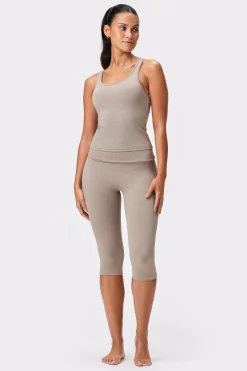 Best STRONGER Soft Fold Over Capri Legging Cinder