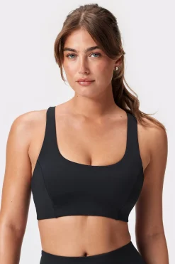 Hot STRONGER Soft Racerback Sport-bh Black