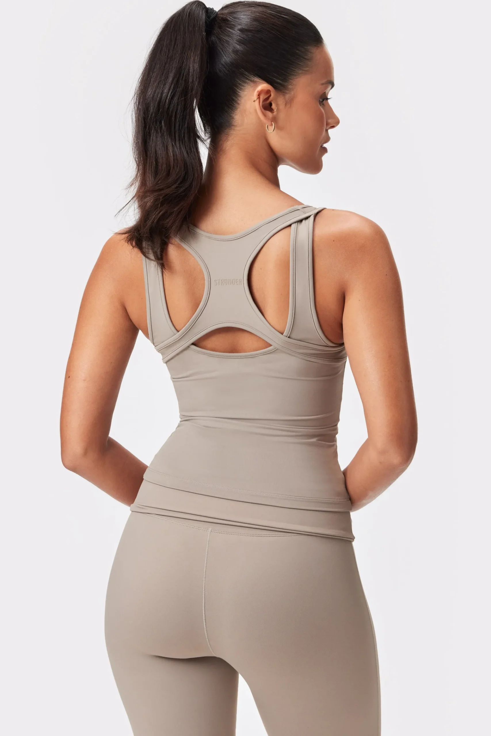 Discount STRONGER Soft Racerback Tanktop Cinder