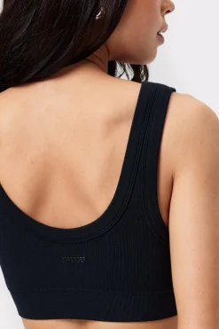New STRONGER Soft Rib Seamless Bh Black