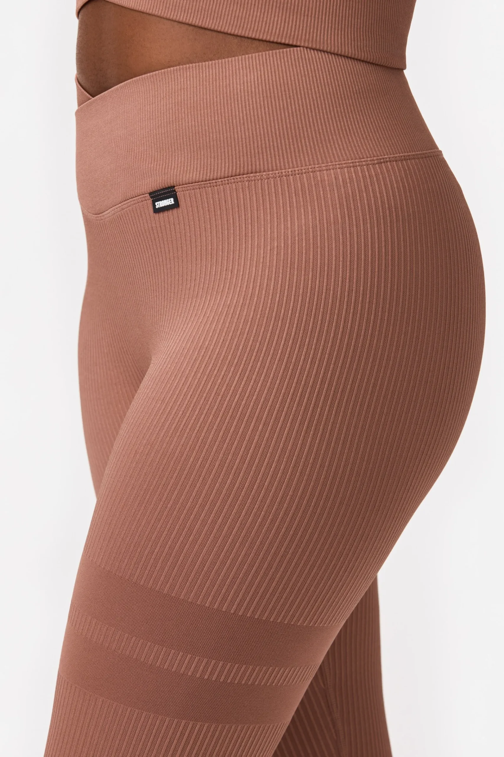 Best STRONGER Wrap Seamless Leggings Burlwood